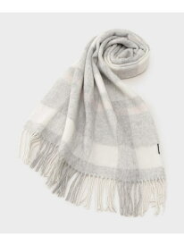 【SALE／20%OFF】【名品/定番人気】ウールチェックストール UNTITLED アンタイトル ファッション雑貨 マフラー・ストール・ネックウォーマー ブラウン グレー【RBA_E】【送料無料】[Rakuten Fashion]