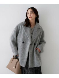 【SALE／24%OFF】【エレガントジャケット/アウター】イタリアンシャギーPコート UNTITLED アンタイトル ジャケット・アウター ピーコート ブルー グレー【RBA_E】【送料無料】[Rakuten Fashion]