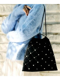 【SALE／50%OFF】ビジューショルダー UNTITLED アンタイトル バッグ ショルダーバッグ ブラック【RBA_E】[Rakuten Fashion]