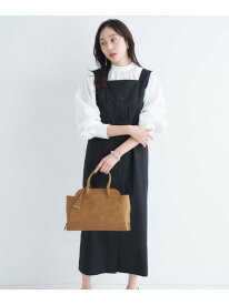 【SALE／50%OFF】【洗える】スクエアネックジャンパースカート UNTITLED アンタイトル ワンピース・ドレス その他のワンピース・ドレス ブルー ブラック【RBA_E】【送料無料】[Rakuten Fashion]