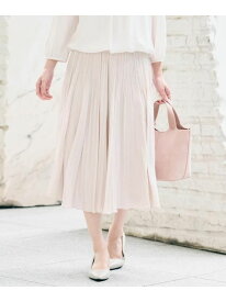 【SALE／30%OFF】【ウエストゴム/セレモニー】デシン プリーツスカート UNTITLED アンタイトル スカート その他のスカート ネイビー ベージュ【RBA_E】【送料無料】[Rakuten Fashion]