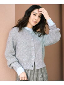 【SALE／50%OFF】【ラメ風/着映え】ファンシーヤーン カーディガン UNTITLED アンタイトル トップス カーディガン ブラック グレー【RBA_E】【送料無料】[Rakuten Fashion]