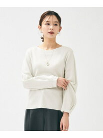 【SALE／60%OFF】【きれいめ/洗える】ラメ入りワイドボートネックニット UNTITLED アンタイトル トップス ニット ピンク ホワイト パープル グレー【RBA_E】【送料無料】[Rakuten Fashion]