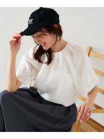 【SALE／60%OFF】【セットアップ可能】リネン混 タックブラウス UNTITLED アンタイトル トップス シャツ・ブラウス ホワイト ブルー ブラウン グレー オレンジ ベージュ パープル【RBA_E】【送料無料】[Rakuten Fashion]