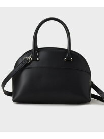 スプリットレザーラウンドボストンバッグ UNTITLED アンタイトル バッグ ボストンバッグ ブラック ベージュ ピンク【送料無料】[Rakuten Fashion]