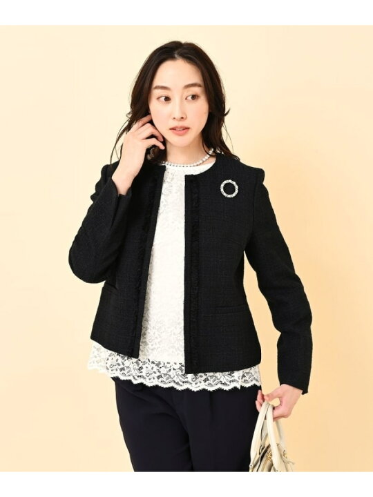 楽天市場】【SALE／52%OFF】【セレモニースーツ】ラメツイード ノー  