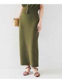 【SALE／50%OFF】【セットアップ可能】ペンシルニットスカート UNTITLED アンタイトル スカート ロング・マキシスカート ブラック ベージュ【RBA_E】【送料無料】[Rakuten Fashion]