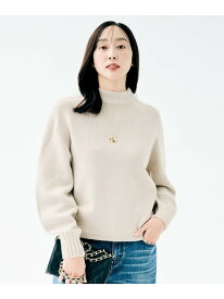 【SALE／20%OFF】【洗える】スポンディッシュ ボトルネックニット UNTITLED アンタイトル トップス ニット グレー ネイビー ピンク パープル【RBA_E】【送料無料】[Rakuten Fashion]