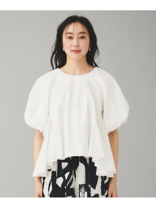 楽天市場】【SALE／40%OFF】【AAYUSHI】コットンスラブパフスリーブ 