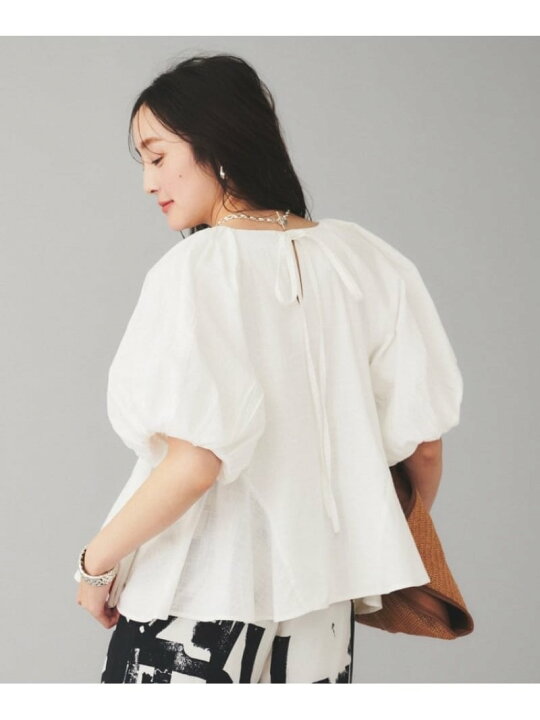 楽天市場】【SALE／40%OFF】【AAYUSHI】コットンスラブパフスリーブ 