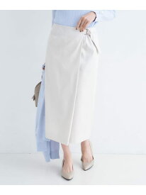 【SALE／50%OFF】【洗える/後ろウエストゴム】デニム調シャンブレーナロースカート UNTITLED アンタイトル スカート ロング・マキシスカート ネイビー ベージュ【RBA_E】【送料無料】[Rakuten Fashion]