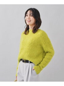 【SALE／50%OFF】【大人映えニット】クロップドモヘヤニット UNTITLED アンタイトル トップス ニット イエロー ベージュ ブルー【RBA_E】【送料無料】[Rakuten Fashion]