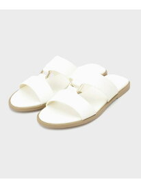 【古畑星夏さん着用】フラットサンダル UNTITLED アンタイトル シューズ・靴 サンダル ブラウン ホワイト【送料無料】[Rakuten Fashion]