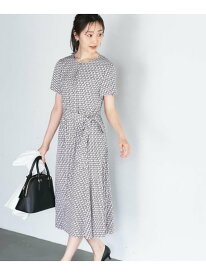 【きれいめ/洗える】ジオメプリントワンピース UNTITLED アンタイトル ワンピース・ドレス その他のワンピース・ドレス グレー【送料無料】[Rakuten Fashion]