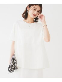 【SALE／50%OFF】【UVカット/接触冷感/Tシャツ】異素材ドッキングペプラム UNTITLED アンタイトル トップス カットソー・Tシャツ ブルー ホワイト ブラック グリーン【RBA_E】【送料無料】[Rakuten Fashion]