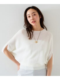 【SALE／60%OFF】【体型カバー/清涼感】ドルマンスリーブ プルオーバーニット UNTITLED アンタイトル トップス ニット グレー ホワイト ブラック パープル オレンジ【RBA_E】【送料無料】[Rakuten Fashion]