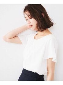 【SALE／30%OFF】【通勤/二の腕カバー】タックデザインブラウス UNTITLED アンタイトル トップス シャツ・ブラウス ピンク グレー ブラック ホワイト ネイビー ブルー【RBA_E】【送料無料】[Rakuten Fashion]