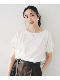【SALE／60%OFF】【洗える】タック入りフレンチスリーブプルオーバー UNTITLED アンタイトル トップス カットソー・Tシャツ ブラック ホワイト ブラウン レッド【RBA_E】【送料無料】[Rakuten Fashion]