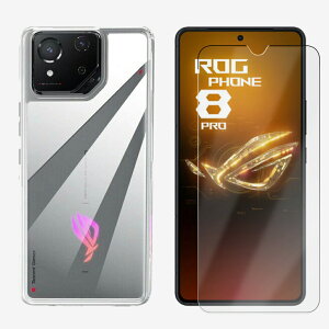�y�K���X�t�B�����t���zROG Phone 8 Pro �P�[�X TPU ���� �N���A �X�}�z�J�o�[ �u���[���C�g�J�b�g �t���ی�K���X�t�� �\�t�g ROG Phone 8 Pro ���� �\�t�g �g�уP�[�X