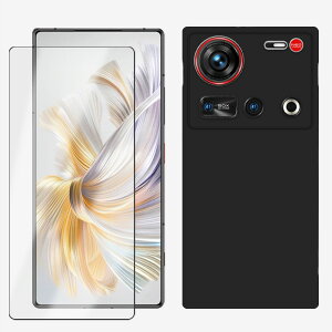�y�K���X�t�B�����t���zZTE Nubia Z70S Ultra NX737J �u���[���C�g�J�b�g �t���ی�K���X�t�� ��TPU �X�}�z�P�[�X �ϏՌ� �J�o�[ �u���b�N �}�b�g �g�� �J�o�[ �k�r�A Z70S Ultra NX737J TPU�f�� �ی�J�o�[