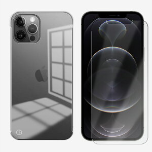 【保護フィルム付き】iPhone12 pro Max 対応 ケース 透明 クリア ポリカーボネイト製 (PC) 無地 サイドカット スマホカバー iPhone12プロマックスケース アイフォン12promax アイホン12promax スマホ ケー
