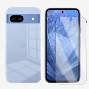 【保護フィルム付き+透明PC カバー】Google Pixel 8A ポリカーボネイト製 (PC) 無地 スマホケース 全機種対応 Pixel8A Pixel8Aカバー グーグル ピクセル8a スマホ ケース 超薄型 落下防止 スマホカバー