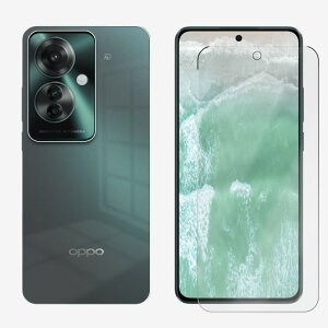 【ガラス保護フィルム付き+透明PC カバー】OPPO Reno11 F 5G ポリカーボネイト製 (PC) 無地 スマホケース 全機種対応 Reno Reno11F 5G CPH2603 A401OP オッポ リノ スマホ ケース 超薄型 落下防止 スマホカバ