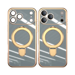�y�K���X�t�B�����t���ziphone18 Pro Max �P�[�X Magsafe �S�[���h �����O �X�^���h TPU �ϏՌ� ���b�L���H �����O�t�� �����h�~ ����~�� ���菝�h�~ iphone18�v���}�b�N�X�P�[�X �A�C�t�H��18promax �A