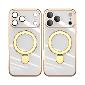 iphone18 Pro Max �P�[�X Magsafe �S�[���h �����O �X�^���h TPU �ϏՌ� ���� ���b�L���H �����O�t�� �����h�~ ����~�� ���菝�h�~ �X�g���b�v�z�[���t�� iphone18�v���}�b�N�X�P�[�X �A�C�t�H��18promax