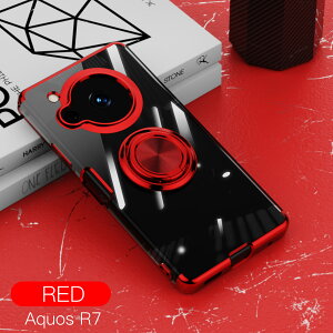 �y�u���[���C�g�J�b�g�K���X�t�B�����t���zAQUOS R7 �P�[�X �����O�t�� �N���A TPU �ϏՌ� ���� ���b�L���H �X�^���h�@�\ �����h�~ 360°��] SH-52C A202SH SIM�t���[ �A�N�I�XR7 AQUOSr7 SH52C �A�N�I�X 