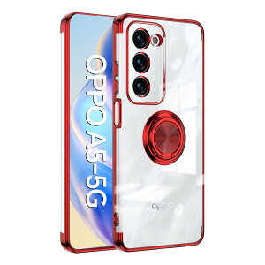 OPPO A5 5G �P�[�X �����O�t�� �N���A TPU �ϏՌ� ���� ���b�L���H �X�^���h�@�\ �����h�~ ����~�� ���菝�h�~ 360°��] �X�g���b�v�z�[���t�� OPPOA5 5G A502OP CPH2751 �I�b�| �J�o�[ �I�b�| ���u���X