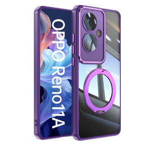 OPPO Reno11 A �P�[�X Magsafe �����O �X�^���h�@�\ TPU �ϏՌ� ���� �J���t�� �w �����O�t�� �����h�~ ����~�� ���菝�h�~ �X�g���b�v�z�[���t�� Reno Reno11A 5G CPH2603 A401OP �I�b�| ���m ���u���X�^��