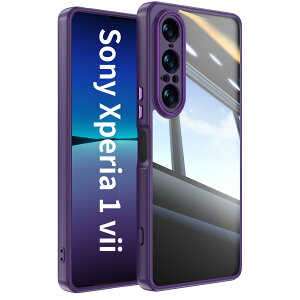 �y�K���X�t�B�����t���zXperia 1 VII �P�[�X TPU�f�� �w�ʑS�ʕی� �ϏՌ� ���� �J���������Y��̕ی�P�[�X �����h�~ ����~�� ���菝�h�~ �X�g���b�v�z�[���t�� Xperia 1 VII XQ-FS72 SO-51F SOG15 �G�N