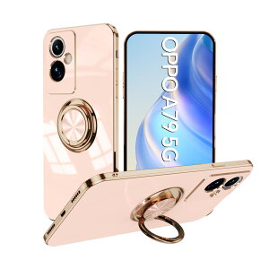 OPPO A79 �P�[�X �����O��̌^�P�[�X TPU �ϏՌ� ���ʃS�[���h���b�L �X�^���h�@�\ �����h�~ ����~�� ���菝�h�~ �X�g���b�v�z�[���t�� OPPO A79 �J�o�[ OPPOA79�P�[�X A79�ی�J�o�[ A79�P�[�X A79�J