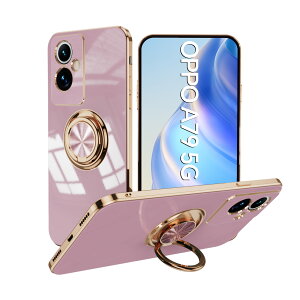 �y�u���[���C�g�J�b�g�K���X�t�B�����t�zOPPO A79 �P�[�X �����O��̌^�P�[�X TPU �ϏՌ� ���ʃS�[���h���b�L �X�^���h�@�\ �����h�~ ����~�� ���菝�h�~ OPPO A79 �J�o�[ OPPOA79�P�[�X A79�ی�J