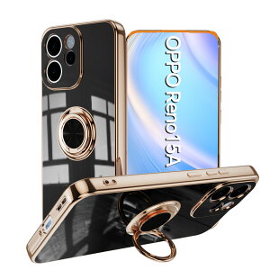 �y�\�t�g �A���`�O���A�t�B�����t�zOPPO Reno15 A 5G �P�[�X �����O��̌^�P�[�X TPU �ϏՌ� ���ʃS�[���h���b�L �X�^���h�@�\ �����h�~ ����~�� ���菝�h�~ Reno reno15a 5G �I�b�| ���m ���u���X�^