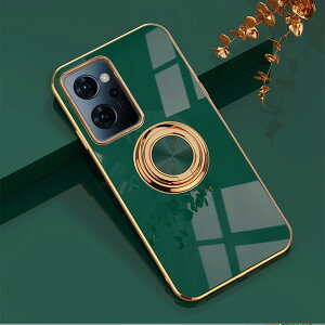 OPPO Reno7 A �P�[�X �����O�t�� �N���A TPU �ϏՌ� ���� ���ʃS�[���h���b�L �X�^���h�@�\ �����h�~ ����~�� ���菝�h�~ �X�g���b�v�z�[���t�� OPPO Reno7 A �J�o�[ Reno7a�P�[�X �I�b�| Reno7a ���u��