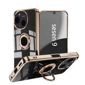 AQUOS sense9 �P�[�X �����O�t�� �N���A TPU �ϏՌ� ���� ���ʃS�[���h���b�L �X�^���h�@�\ �����h�~ ����~�� ���菝�h�~ �X�g���b�v�z�[���t�� AQUOSsense9 SHG14 SH-53E SH-M29 SH53E �A�N�I�X SHARP SIM�t��