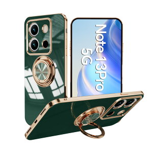 �y�\�t�g�N���A�ی�t�B�����t�zXiaomi Redmi note13 pro 5G �P�[�X �����O��̌^�P�[�X TPU �ϏՌ� ���ʃS�[���h���b�L �X�^���h�@�\ �����h�~ ����~�� ���菝�h�~ Redminote13pro �V���I�~ XIG05 Redmi not
