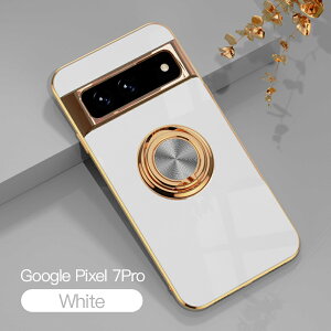 �y�\�t�g�N���A�ی�t�B�����t�zGoogle Pixel7 Pro �P�[�X �����O��̌^�P�[�X TPU �ϏՌ� ���ʃS�[���h���b�L �X�^���h�@�\ �����h�~ ����~�� ���菝�h�~ �s�N�Z��7Pro�P�[�X Pixel 7 Pro �J�o�[ Pixe