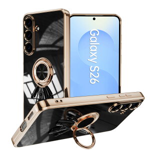 �y�K���X�t�B�����t���zGalaxy S26 �P�[�X �����O��̌^�P�[�X �J�������b�Y�ی� �F���� �X�^���h�@�\ �����h�~ ����~�� 360°��] s26�P�[�X �M�����N�V�[s26�P�[�X galaxys26 ���u���X�^���h ���^