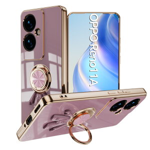 �y�u���[���C�g�J�b�g�K���X�t�B�����t�zOPPO Reno11 A �P�[�X �����O��̌^�P�[�X �J�������b�Y�ی� �F���� �X�^���h�@�\ �����h�~ ����~�� 360°��] Reno Reno11A 5G CPH2603 A401OP �I�b�| ���m ���u