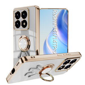 �y�\�t�g�N���A�ی�t�B�����t�zXiaomi 14T Pro �P�[�X �����O��̌^�P�[�X �J�������b�Y�ی� �F���� �X�^���h�@�\ �����h�~ ����~�� ���菝�h�~ Xiaomi14TPro A402XM 2407FPN8ER �V���I�~ 14T ���u���X