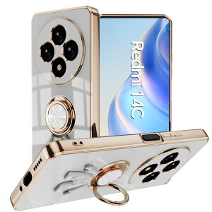 �y�K���X�t�B�����t���zXiaomi Redmi 14C 5G �P�[�X �����O��̌^�P�[�X �J�������b�Y�ی� �F���� �X�^���h�@�\ �����h�~ ����~�� 360°��] Redmi 14C �J�o�[ redmi14c SIM�t���[ �V���I�~ ���u���X�^��