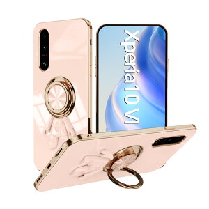 �y�K���X�t�B�����t���zXperia 10 VI �P�[�X �����O��̌^�P�[�X �J�������b�Y�ی� �F���� �X�^���h�@�\ �����h�~ ����~�� 360°��] �G�N�X�y���A Xperia10 VI SO-52E SOG14 PDX-246 SO52E �G�N�X�y���A10VI