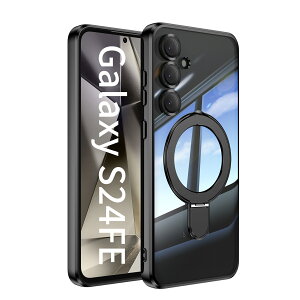 �y�\�t�g�N���A�ی�t�B�����t�zGalaxy S24 FE �P�[�X Magsafe �����O �X�^���h�@�\ TPU �ϏՌ� ���� �J���t�� �w �����O�t�� �����h�~ ����~�� ���菝�h�~ S24FE �M�����N�V�[S24FE �P�[�X SCG30 Galaxy S