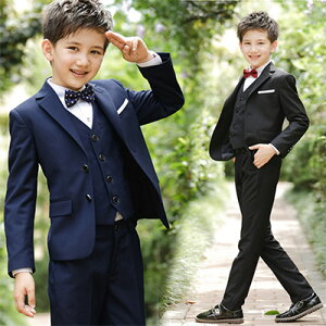 子供服フォーマルスーツ 男の子 キッズスーツ 子供スーツ セットアップ 6点セット黒 紺 ジャケット シャツ パンツ キッズ スーツ 男の子 卒業式 男子スーツ 小学校 ベスト 七五三 入学式/卒