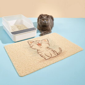 足ふき トイレマット 室内用 ネコ 洗濯機可 40*60cm 足拭き 猫砂キャッチャー 可愛い かわいい 猫砂マット 着脱容易 ペット用品 飛び散り防止 滑り止め 猫用 長方形 砂取りマット 砂落とし サイズ展開 足砂取り 肉球タイプ ペットマット 防汚