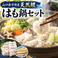 鱧 はも鍋セット 3〜4人前 山口県宇部産 天然はも 約270g 骨切り済み 鍋つゆ 焼き中骨付き 送料無料 冷凍…