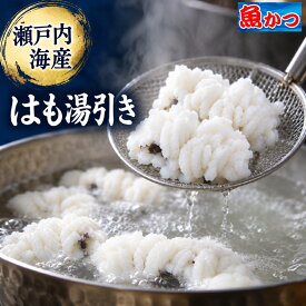 鱧 湯引き 冷凍 瀬戸内の高級魚 はも 湯引き 4-6人前 約400g 約200gx2パック 酢味噌 海産物ハモ 湯引き 魚 海鮮 ギフト ハモ ゆびき 山口産 さしみ はもゆびき 海産物 プレゼント 贈り物 刺身